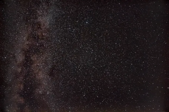 An early wide-field photograph of the Milky Way's galactic core