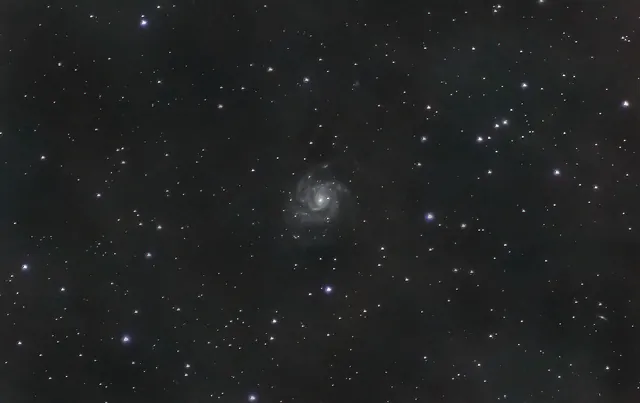 An early image of the Pinwheel Galaxy
